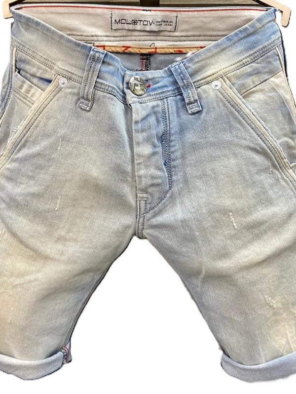 MOLOTOV  Jeans Short Sailor Bleach