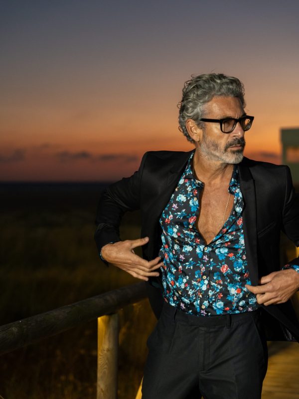 Camisa Monttesco Fantasía Estampada Calaveras Azules