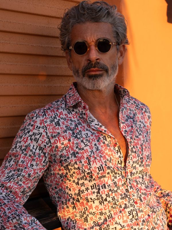 Camisa Monttesco Estampado Fantasía Letras Japonesa