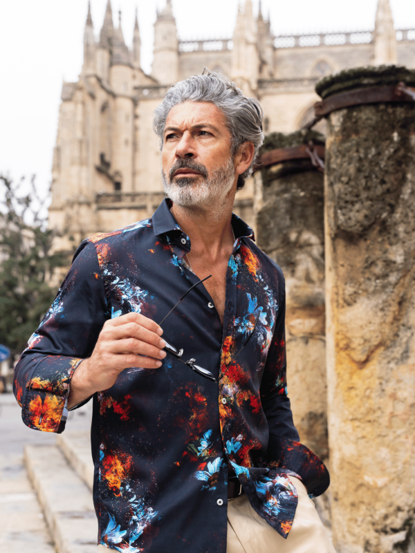 Camisa Monttesco Fantasía Estampada Light my Fire