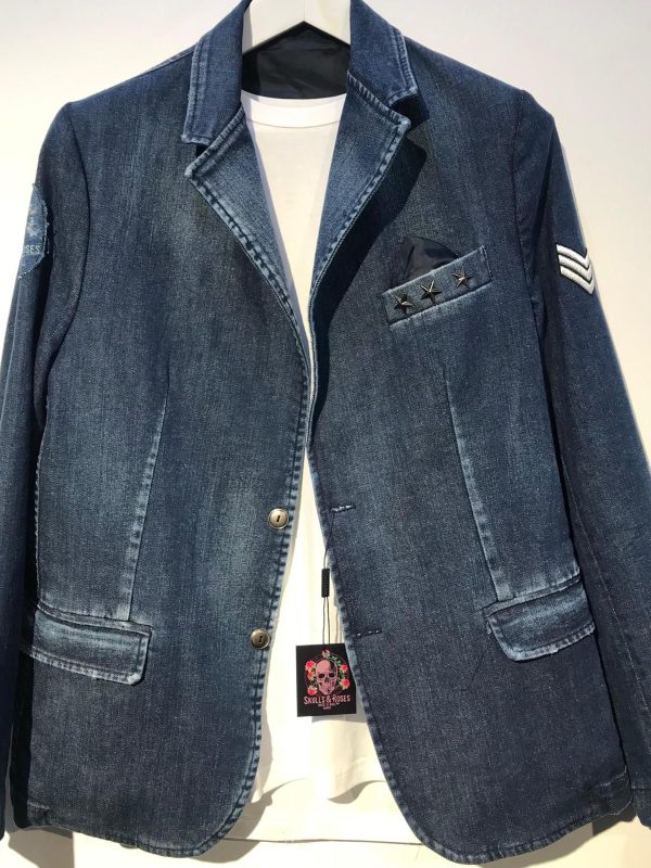 Americana Skull and Roses Jean