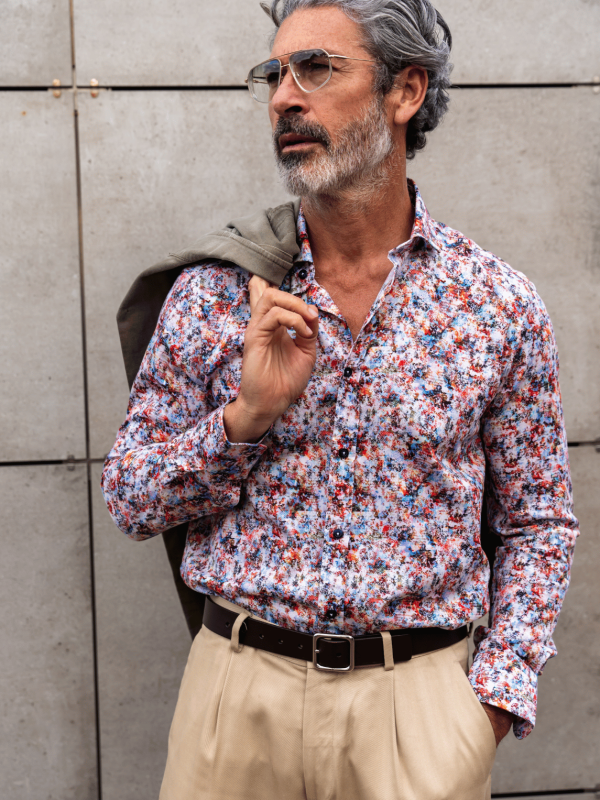 Camisa Monttesco Estampada Fantasía Puzzle