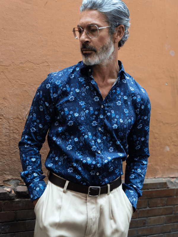 Camisas de Fantasía Monttesco Flores